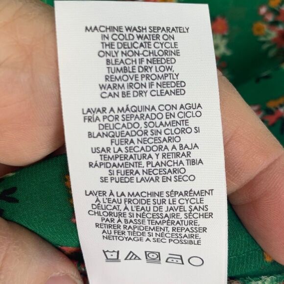 Cabi Green Stevie Floral Bouquet Tunic Blouse #3252 Size M - Picture 7 of 7